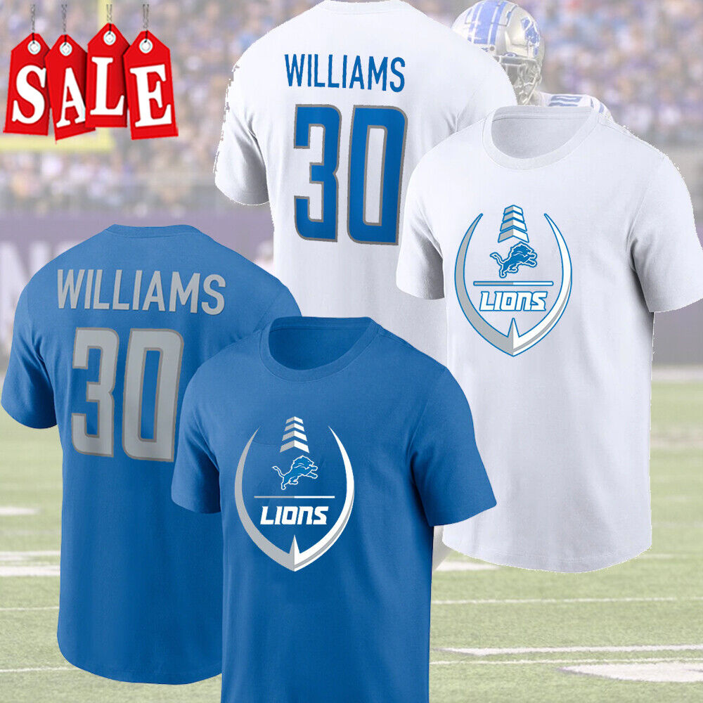 Jamaal Williams Detroit Lions 2022 Player T-Shirt S-5XL For Fans
