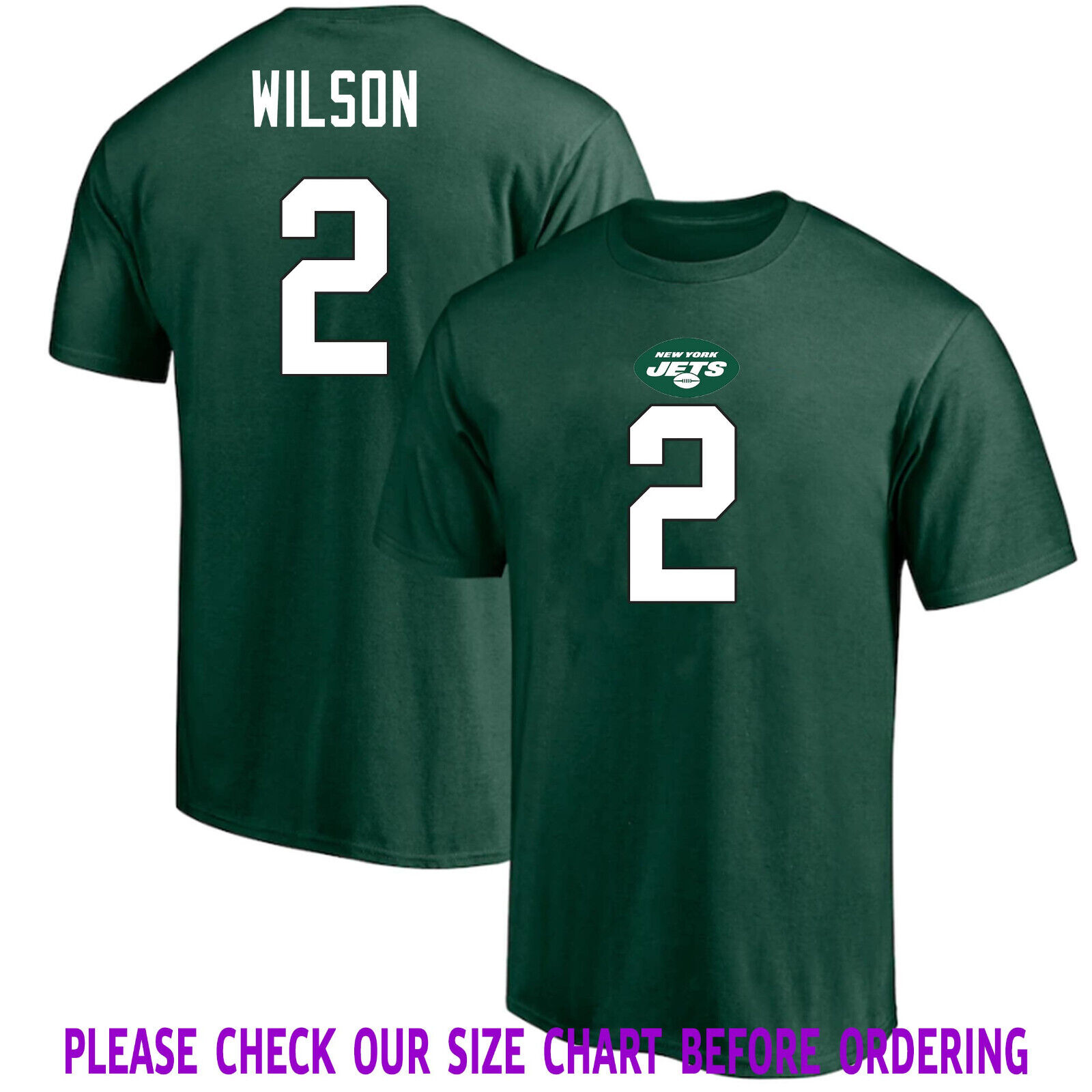 SALE 30% – Zach Wilson 0#2 New York Jets Player Name & Number T-Shirt
