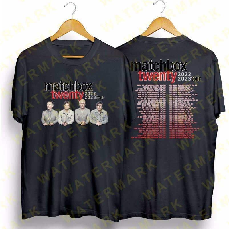 T-shirt MATCHBOX TWENTY 2022 2023 TOUR Concert Rob Thomas