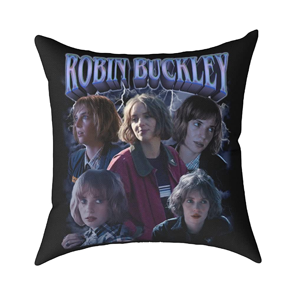 Vintage Robin Buckley Stranger Things Fan Movie Film Retro Style Spun Polyester Square Pillow Case