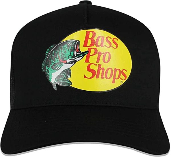Bass Pro Shop Men’s Trucker Hat Mesh Cap – One Size Fits All Snapback Closure – Great for Hunting