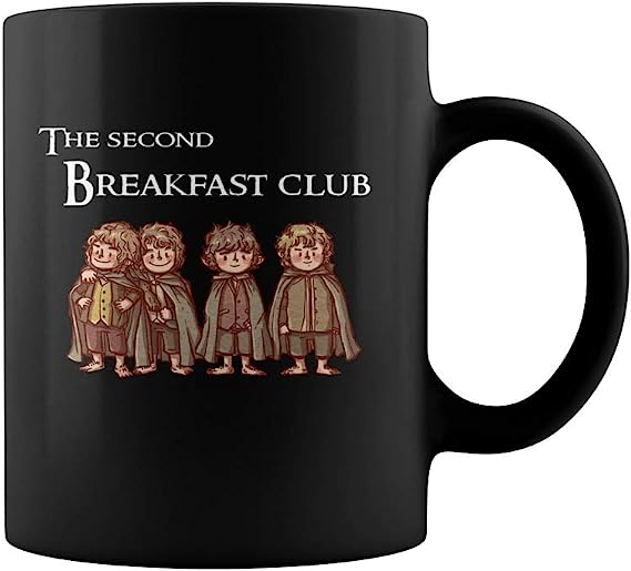 The Second Breakfast Club 11 oz Funny Coffe Gift Ceramic Mug