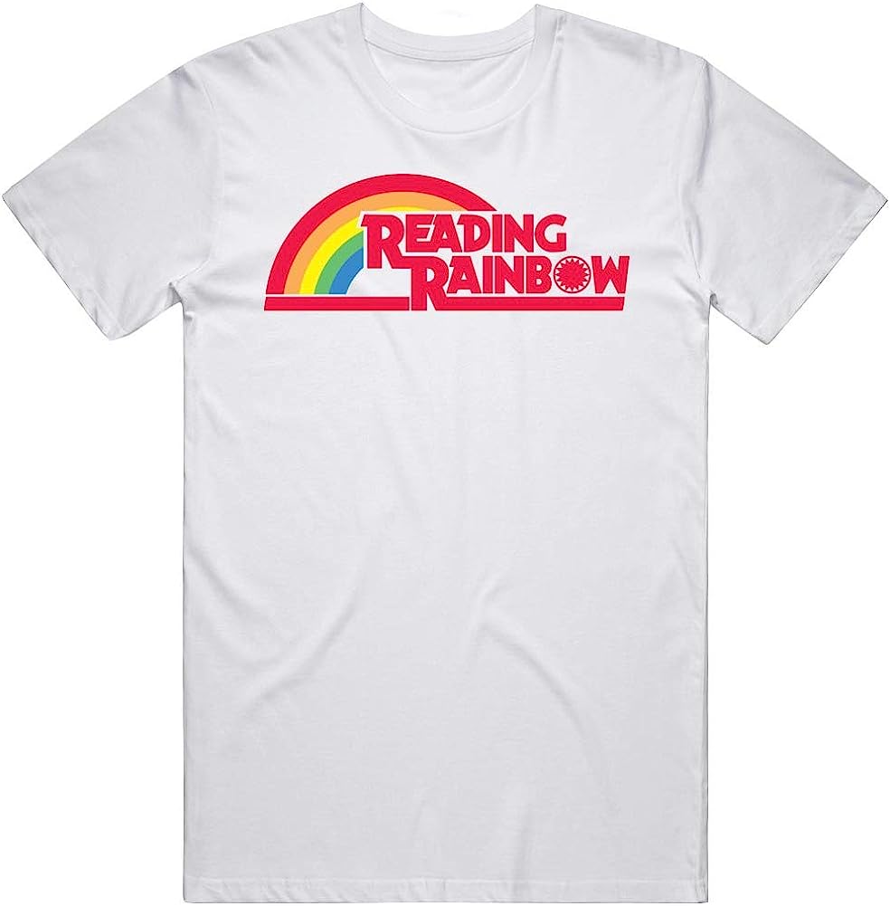 Reading Rainbow Retro Classic Tv Show Fan T Shirt L Black