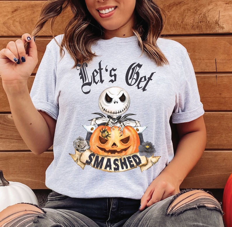 Halloween Sweatshirt – Halloween Shirt – Halloween Tshirt skeleton Pumpkin