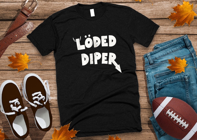 Loded Diper Shirt, Vintage Look, Diary of a Wimpy Kid Tee, Short-Sleeve Unisex Rodrick Rules T-Shirt