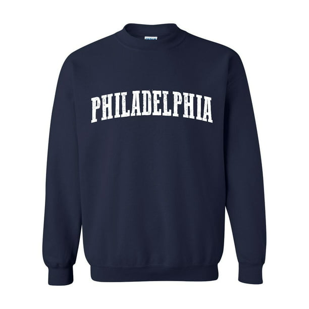 Vintage Philadelphia Sweatshirt, Philadelphia Crewneck Sweatshirt, Philadelphia Sweatshirt Sport Grey