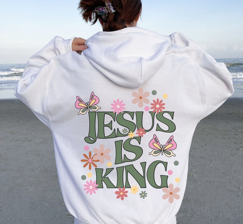 Jesus Is King, Preppy Sweatshirt , Sweatshirt for Women, Hoodie Unisex, Trendy Clothes 2022