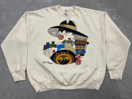 Vintage Las Vegas Creneck Sweatshirt, Football Sweatshirt ,Football Crewneck Sweatshirt ,Vintage Apparel White